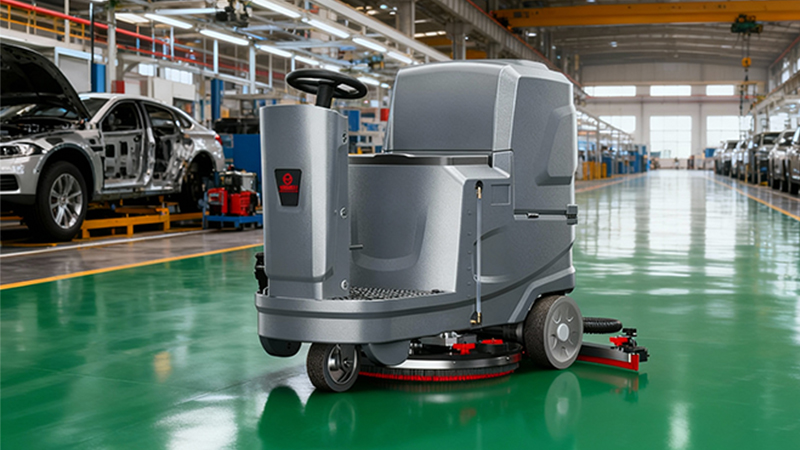 工業(yè)洗地機：汽車制造與零部件廠的油污克星與效率革命